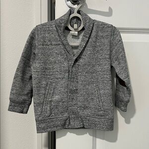 Gray Toddler Cardigan with Elbow Patches